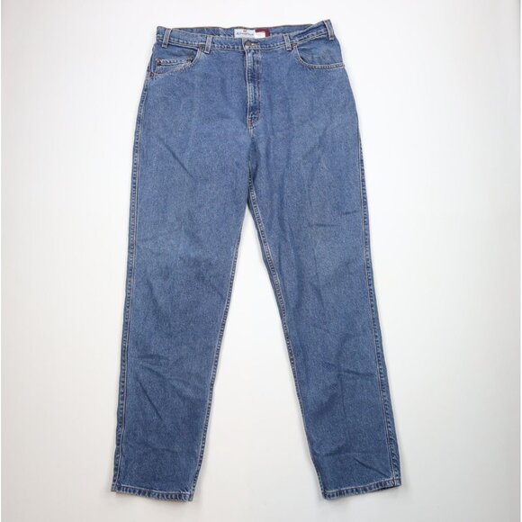 Vintage 90s Levis 545 Mens Size 38x36 Faded Loose Fit Denim Jeans Blue Cotton